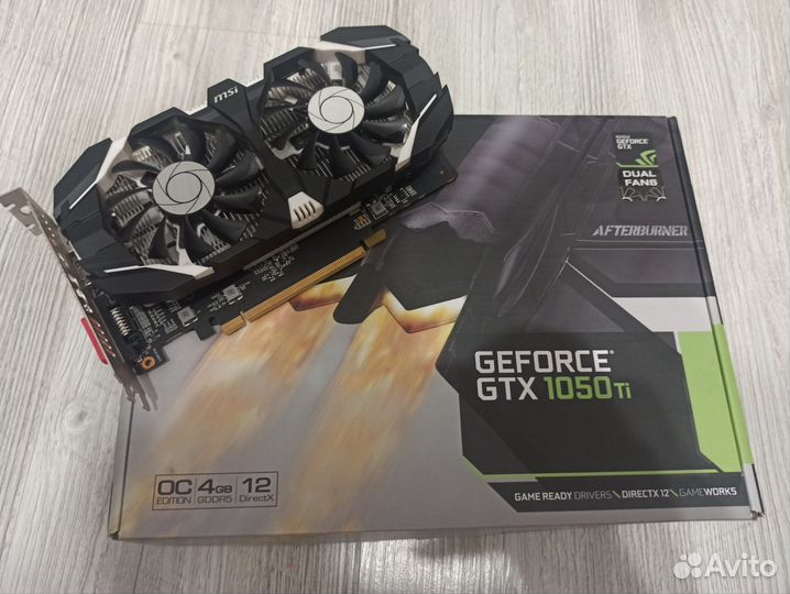 Видеокарта gtx 1050ti 4gb пломба