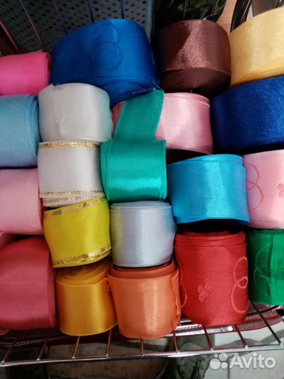 Лента атласная и капроновая только рулонами