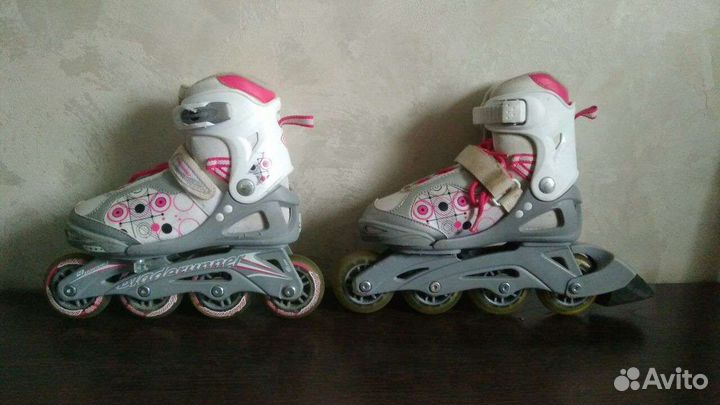 Роликовые коньки детские раздвижные + защита