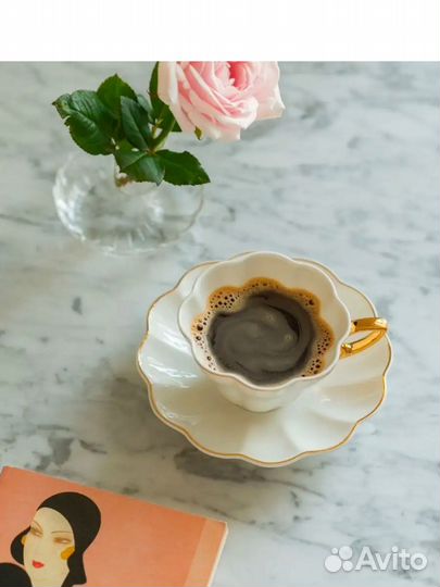 Чайная пара белая