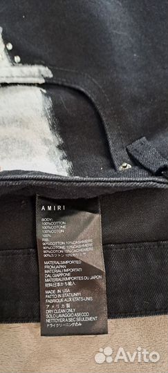 Уникальные джинсы amiri на руках