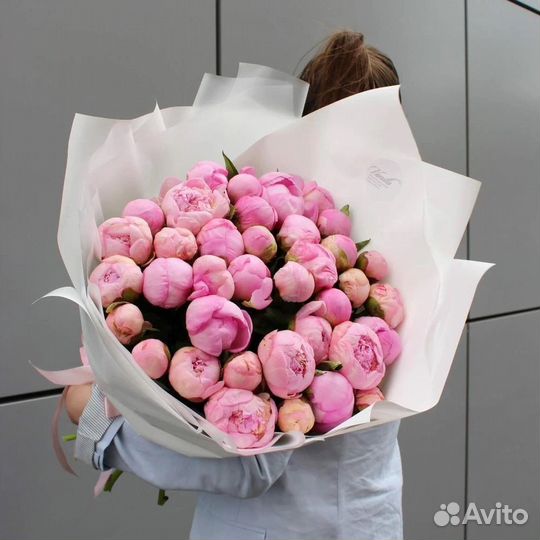 Букеты пионов