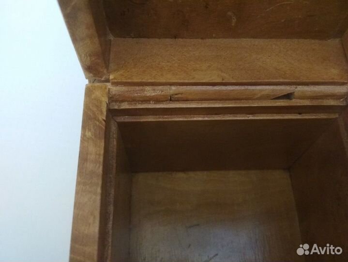 Чайница, шкатулка из карельской березы. Винтаж