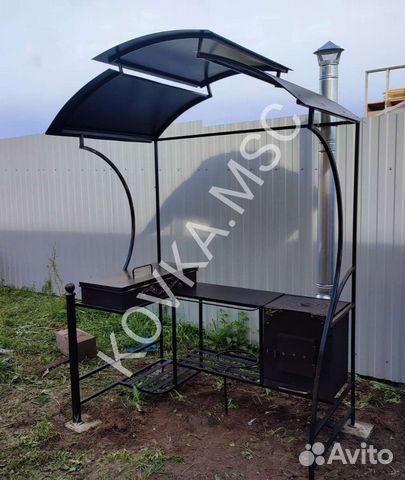 Мангал с крышей