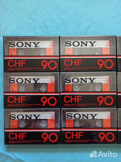 Аудиокассеты Sony CHF 90 новые