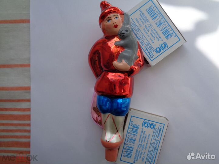 Елочная игрушка СССР Балда.Редкая