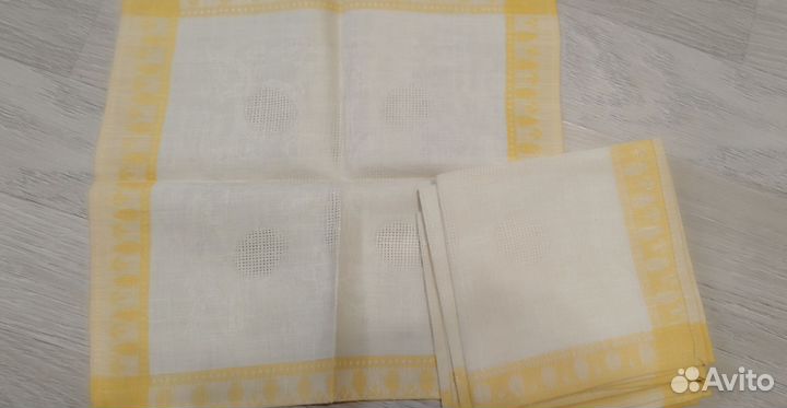 Салфетки лён СССР 35х35 6 шт