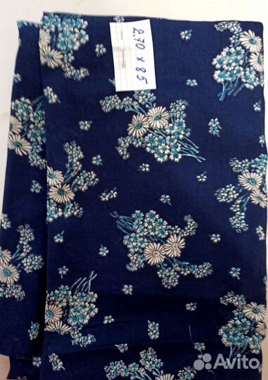 Отрезы ткани ситец, сатин из СССР