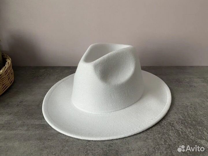 Шляпа фетровая женская Федора 56-58 см