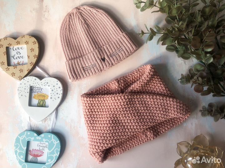 Шапка и снуд для девочки Zara 1-2 года