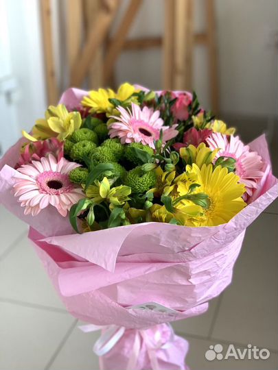 Букет из хризантемы