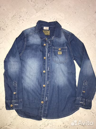 Рубашка джинсовая zara