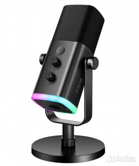 Микрофон динамический Fifine AM8, USB/XLR (черн/бе