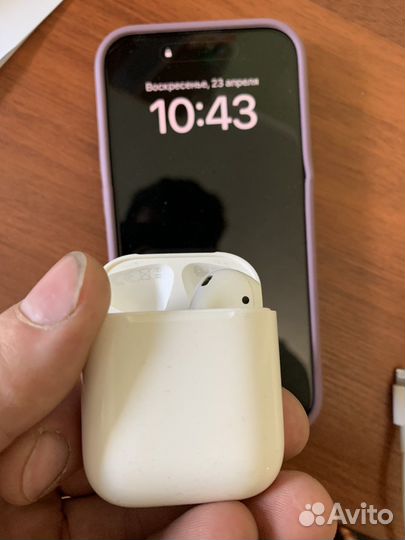 Кейс наушники apple airpods 2 оригенал