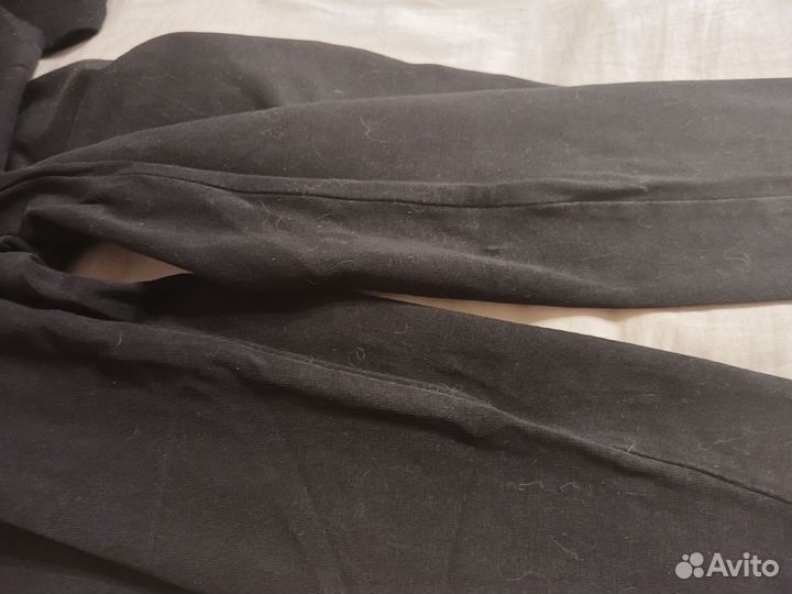 Купальник гимнастический, лосины чёрные