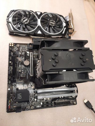 Gigabyte Z490M, i5 10400F, 16Gb 4133 MHz, 1060 3Gb