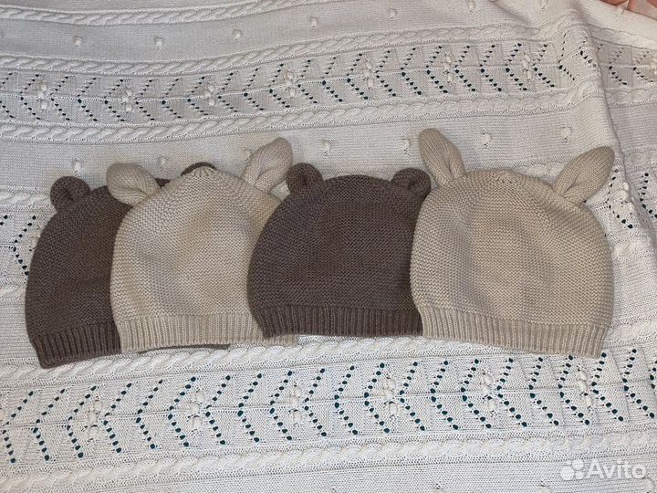 Шапка детская HM 62/68 74/80 с ушками