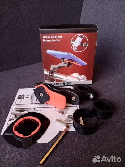 Крепление телефона на руль вело/мото. Тип QuadLock