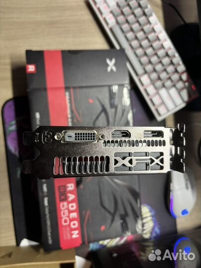 Видеокарта rx550 4gb