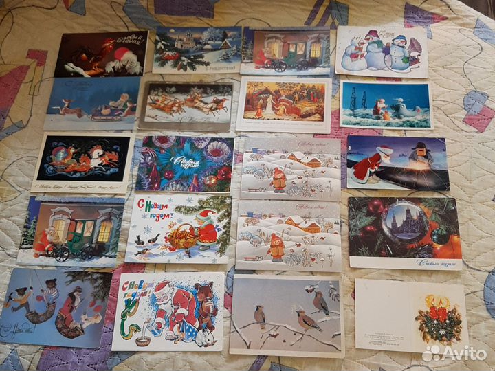 Открытки СССР новый год