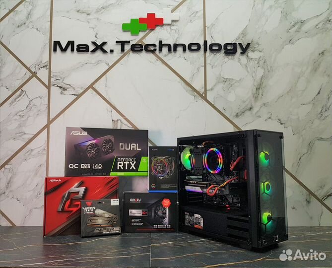 Игровой Ryzen 5600/16Gb DDR4/SSD/RTX 4060ti