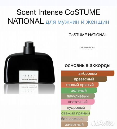 Scent Intense costume national