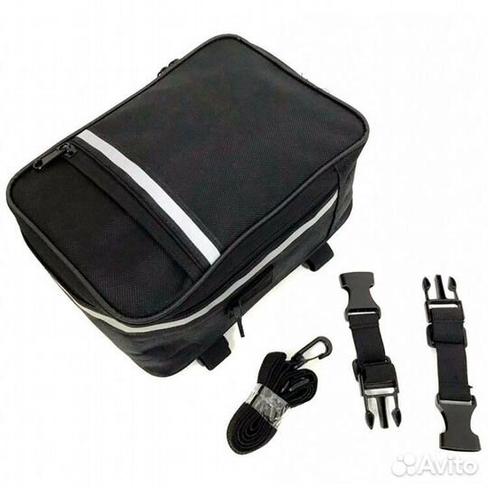 Велосумка на багажник 25х10х18см. Черный