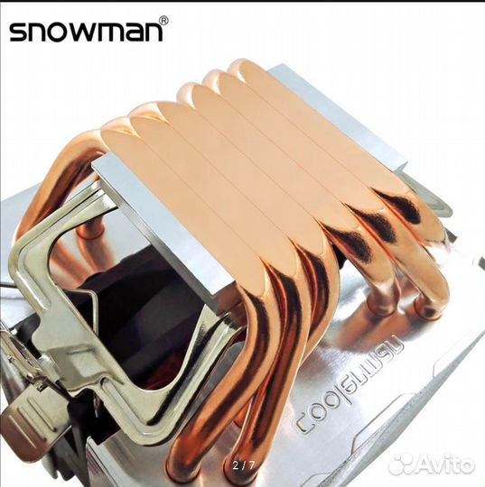 Кулер snowman для цп с 6 тепловыми трубками
