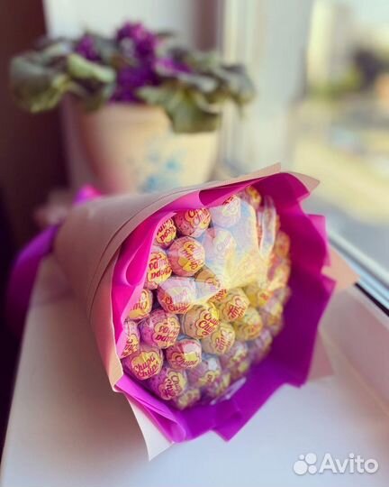 Сладкие букеты из конфет