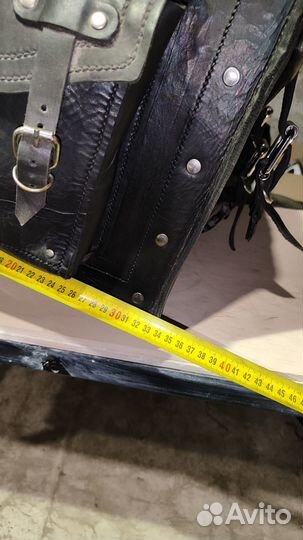 Центральный кофр на мотоцикл, кожа