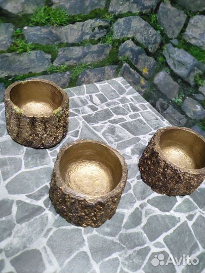 Гипсовый подсвечник