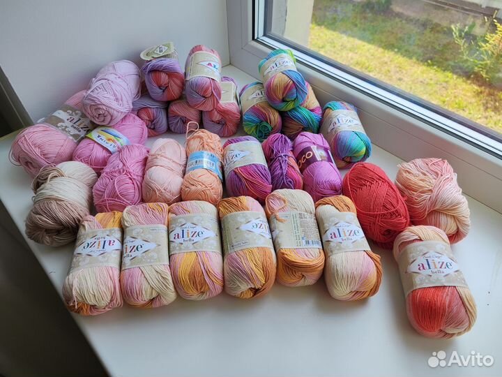 Пряжа хлопок Bella, coco и другие