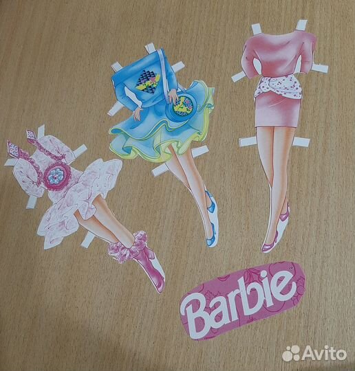 Наряды для бумажной куклы Барби Barbie