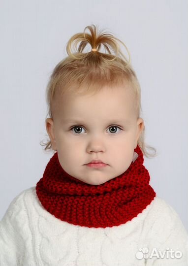 Снуд детский (манишка, шарф, хомут)