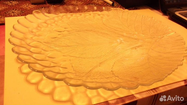 Стеклянные блюдо для фруктов, 3 шт