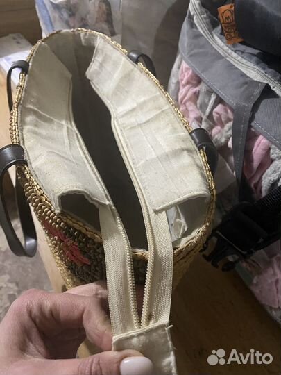 Сумка пляжная плетеная