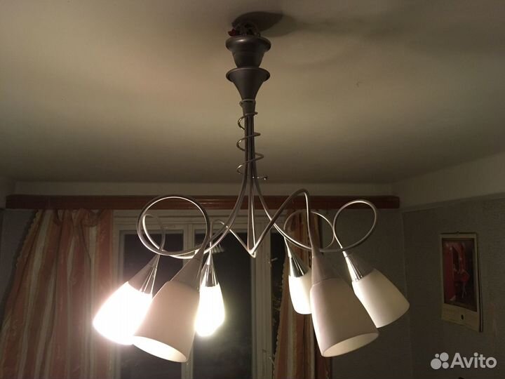 Люстра потолочная бу