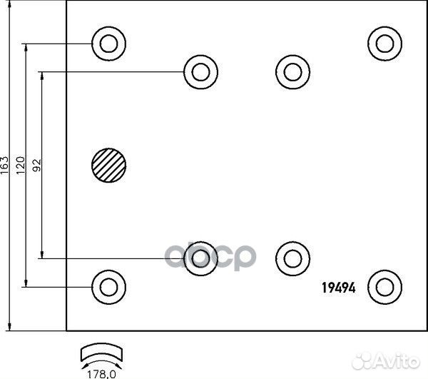 Колодки тормозные MP312S7100 DON