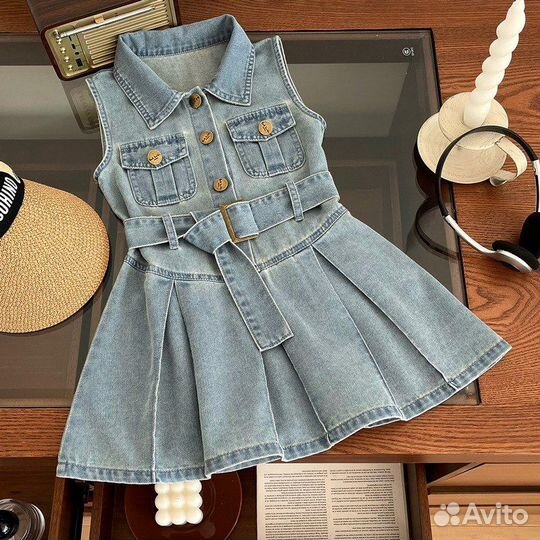 Джинсовое платье для девочки