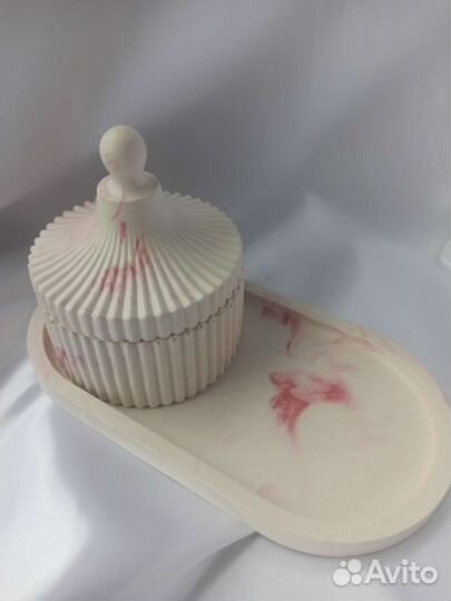 Подарочный набор свеча на подставке