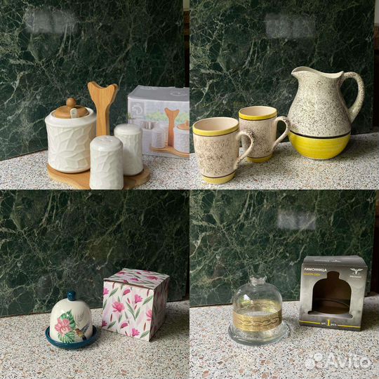 Чашка с блюдцем новые чайник