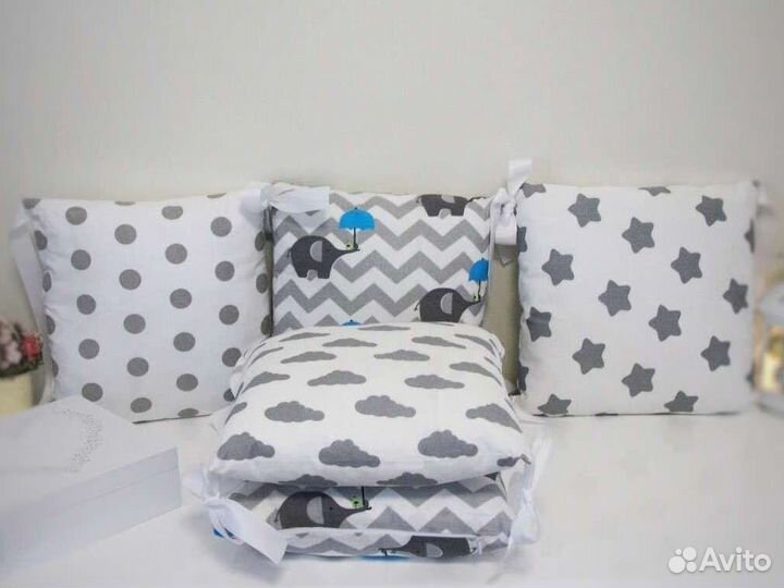 Набор бортиков в кроватку Сонное царство