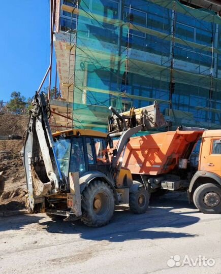 Услуги экскаватора-погрузчика