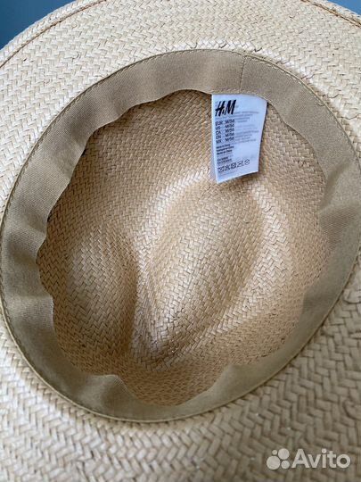 Шляпа соломенная h&m 56 новая