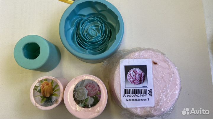 Силиконовые формы для мыла цветы
