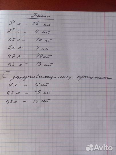 Банки стеклянные