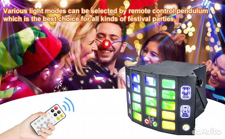 Светомузыка бабочка 5в1 Derby, UV, новый