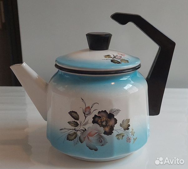 Чайник эмалированный СССР, бу, 2 литра