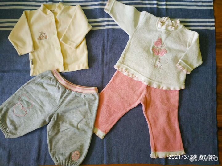 Вещи пакетом на девочку 74-80(12 позиций)