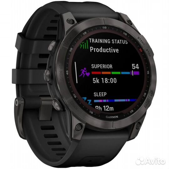 Garmin Fenix 7 Sapphire Solar Carbon Gray